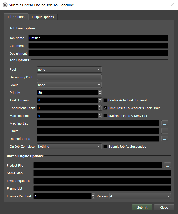 Unreal Engine — Deadline 10.2.1.1 documentation
